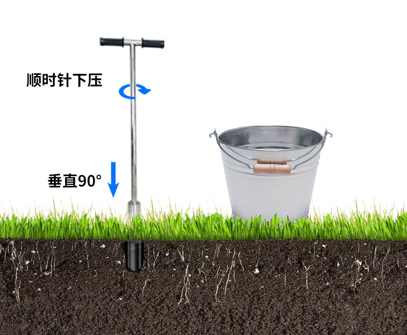 農業土壤墑情監測設備安裝之鉆孔法